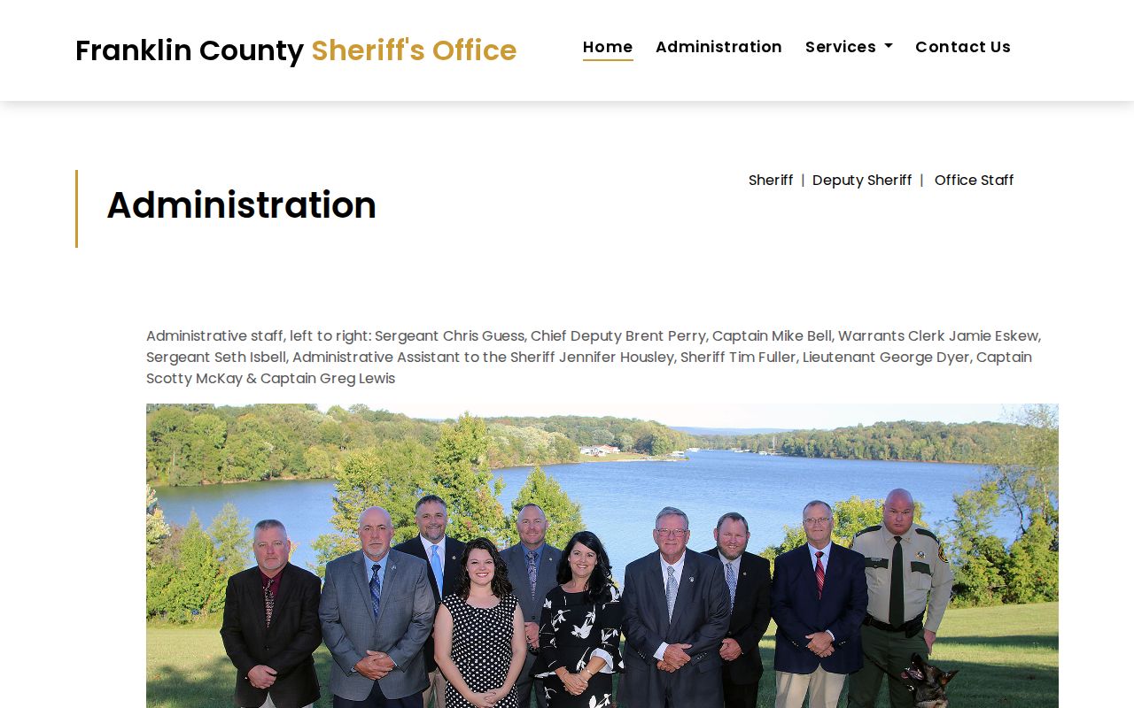 Franklin County Sheriff warrant clerk information