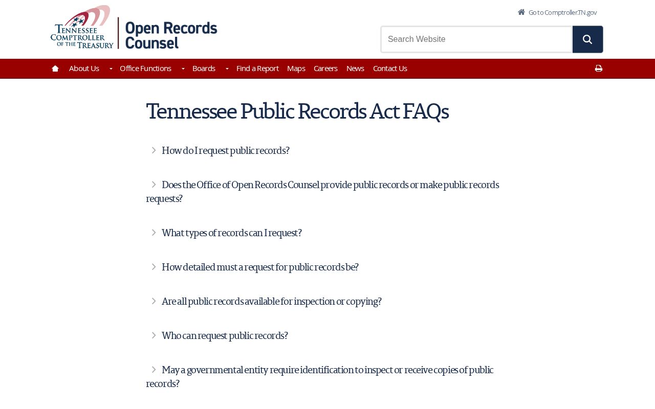Tennessee public records guidance for Franklin County arrest records